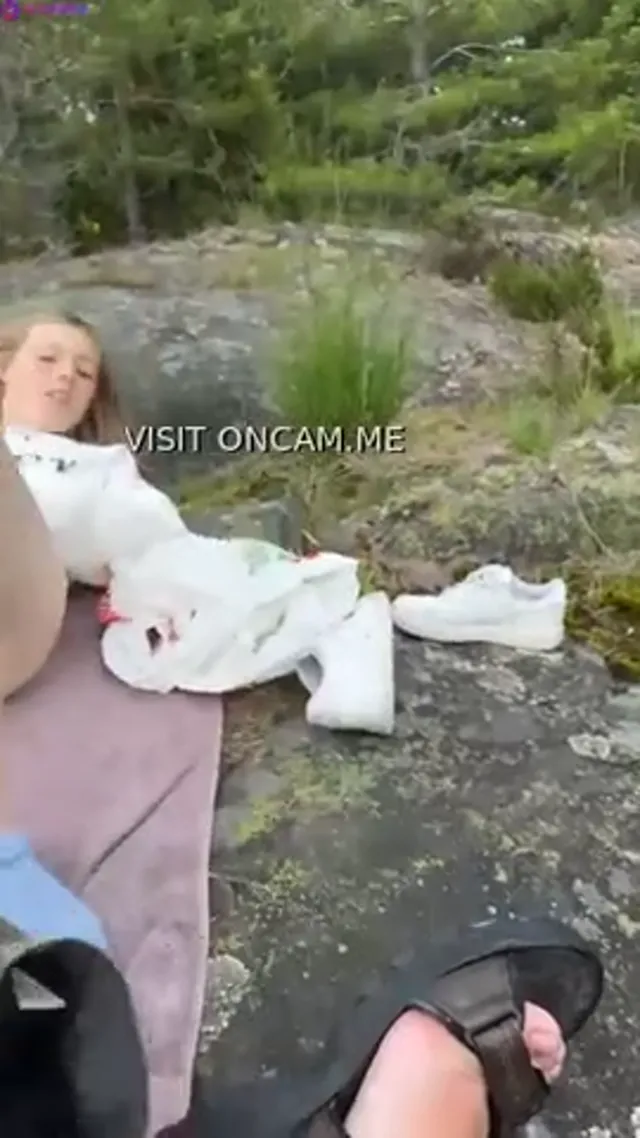 Emmasnusk Nude in Public Forest with BF