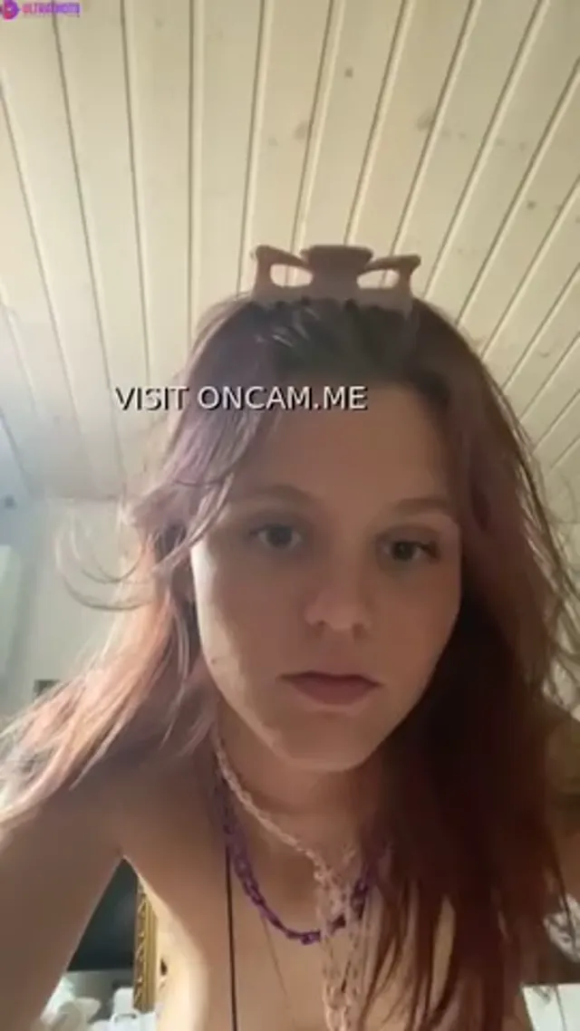 Gorgeous Swedish Girl with Small Tits Masturbating on Webcam