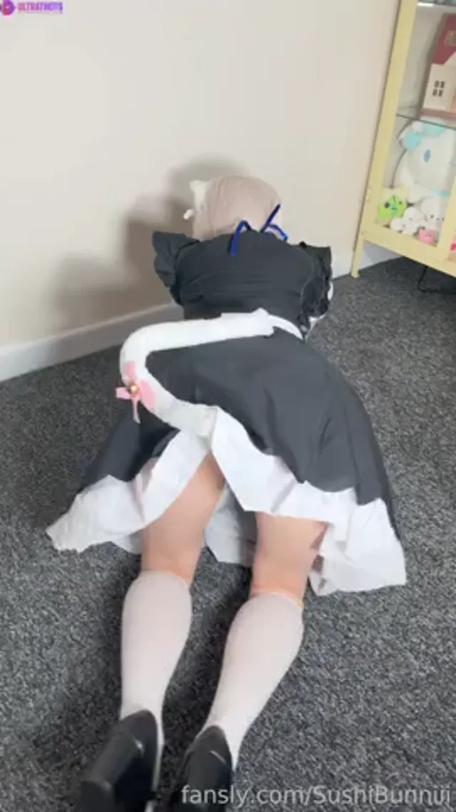 Sushi Bunniii Strips On The Ground