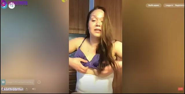 Drunk Swedish Girl Strips on Periscope Live