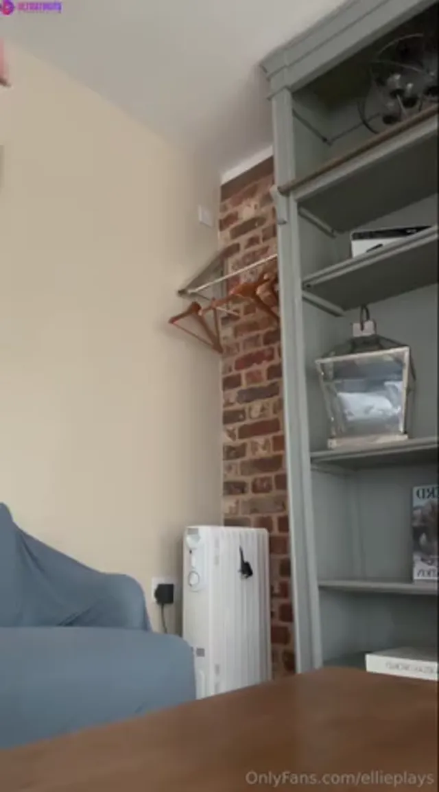 Emily Black – Riding Massive White Dildo on Table