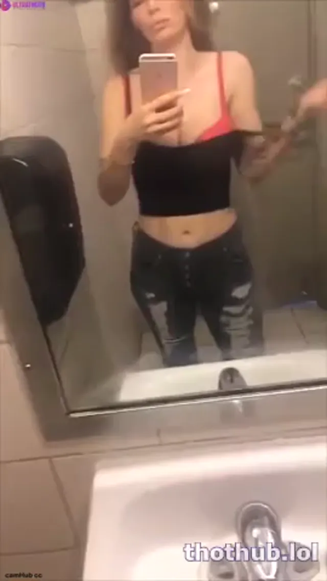 Viking Barbie Masturbating in Public Bathroom