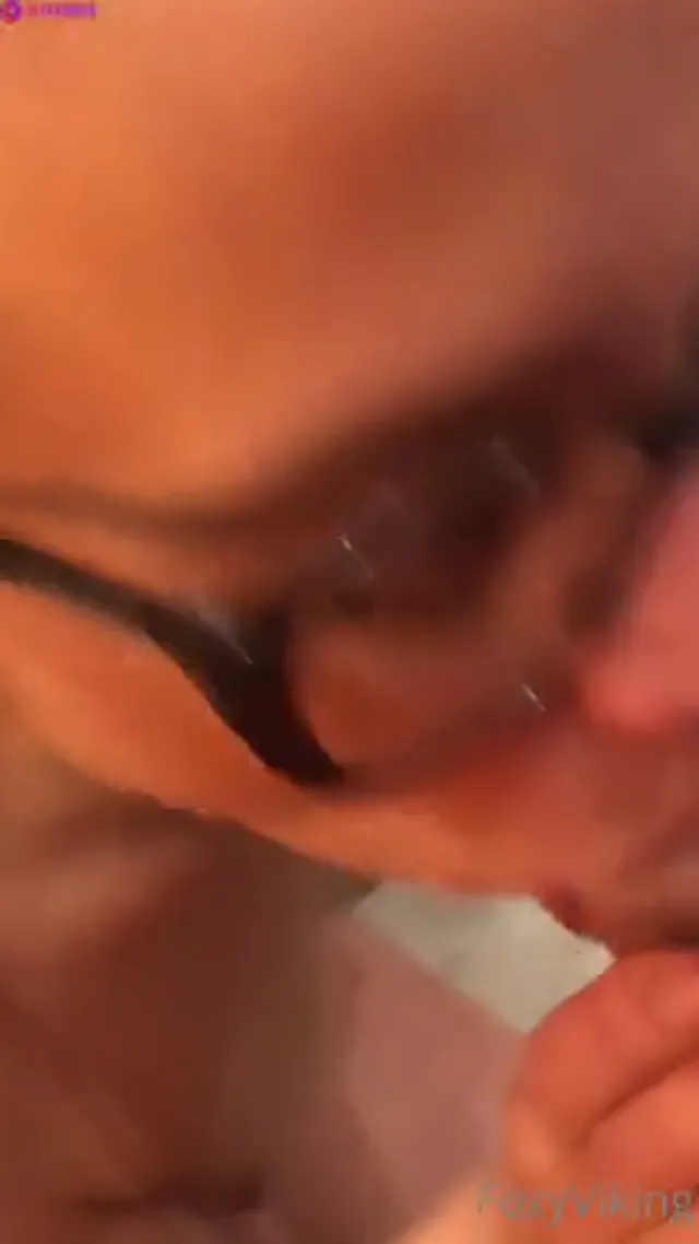 Hot Swedish Wife with Glasses Sucking Dick