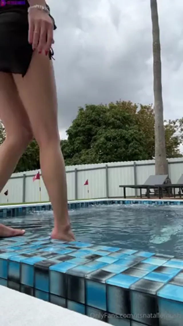 Natalie Roush Wearing Sexy See Through Clothing