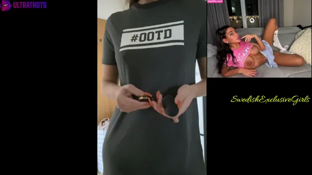 Swedish Babe Emisecrets Riding Dildo On Washing Machine