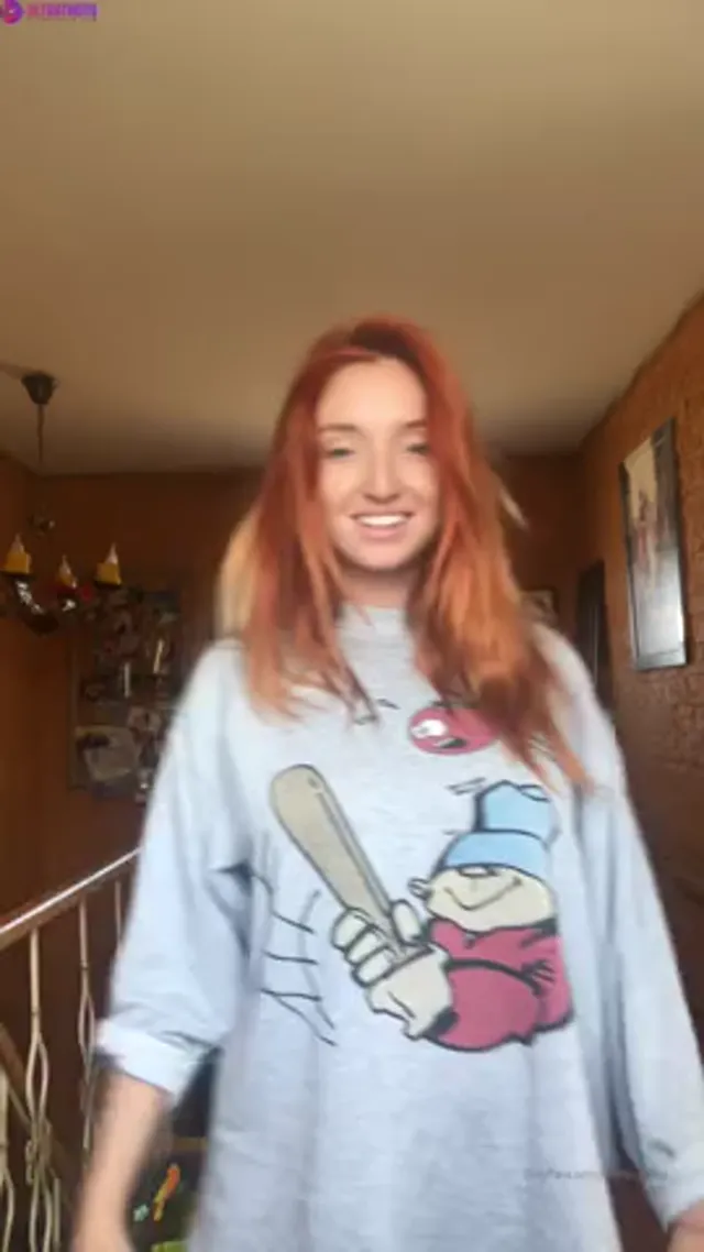 RedFoxOfficial Stripping And Masturbating her Tight Pussy