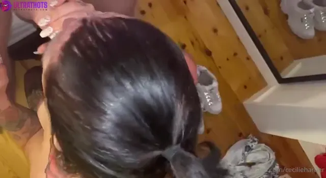 Cecilie Harder Blowjob Tape with Cumshot