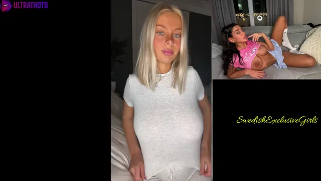 Swedish ThatYoungBlonde Flashing Her Perfect Tits Fast Then Again Bouncing Them Hard