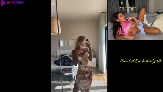 Swedish Babe Zhara Nilsson Playing With Her Horny Wet Tight Pussy & Tasting If After