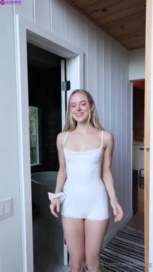 Caroline Zalog Teasing Naked in Bathtub