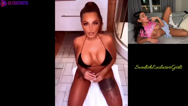 Swedish Bombshell Anna-Lisa Herascu Smears Her Naked Amazing  Tight Body With Oil