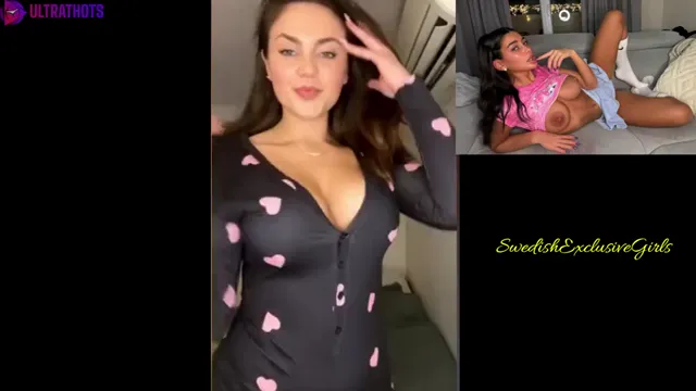 Swedish Babe Signe Svensson Dirty Talk & Strip