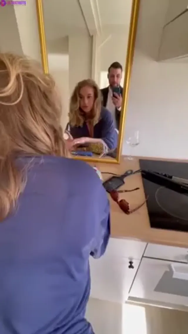 Fucking me from behind while I do my Makeup