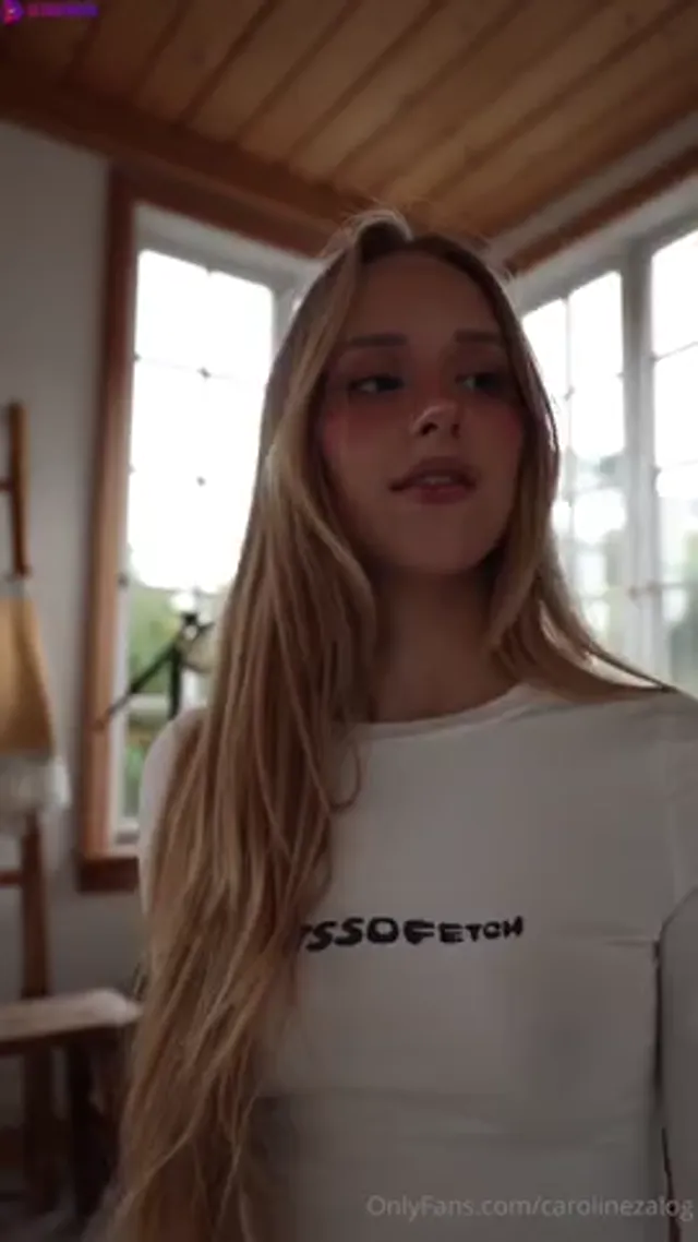 Caroline Zalog – Teasing in Sexy G String