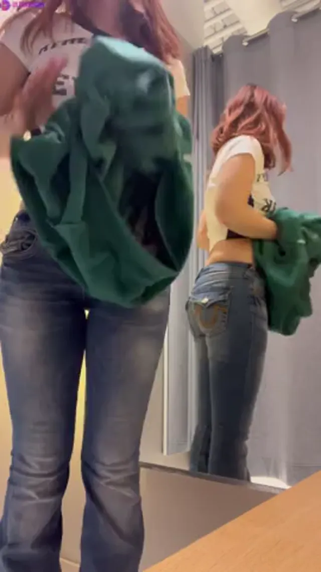 Norwegian Redhead Hottie in Public Changing Room