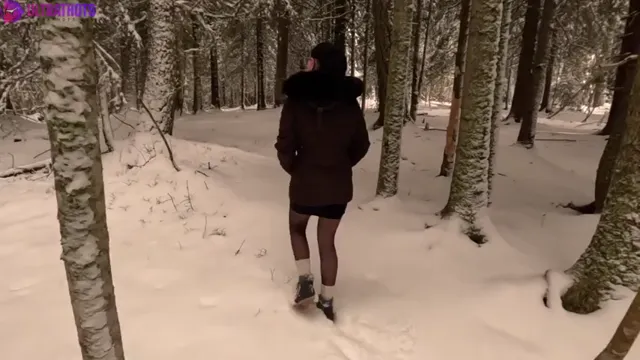 Norwegian Girl Teasing her Pussy Outdoors in the Woods