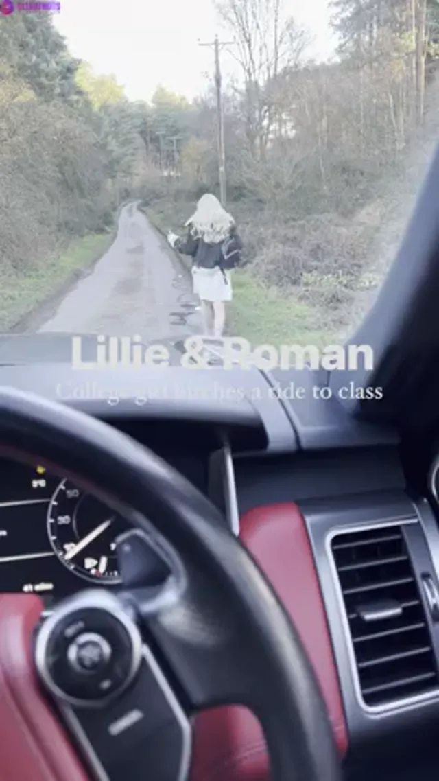 Lillie Lucas – Petite College Girl Hitching a Ride to Class