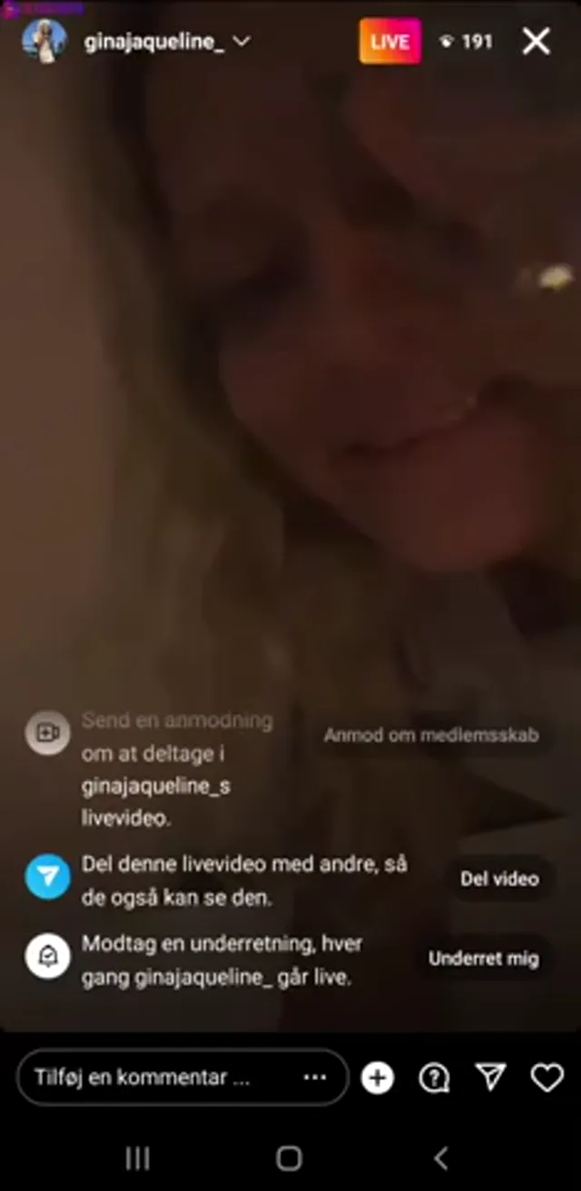 Danish Gina Jacueline Livestream