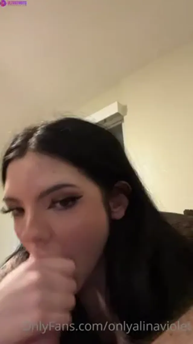 Alina Violet Slurping on a Big Dick