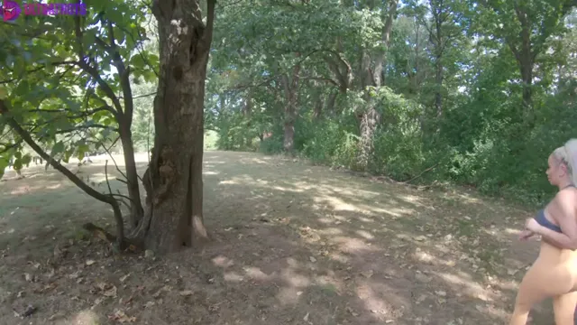 Lissa Aires Sucking And Fucking in Public Forest