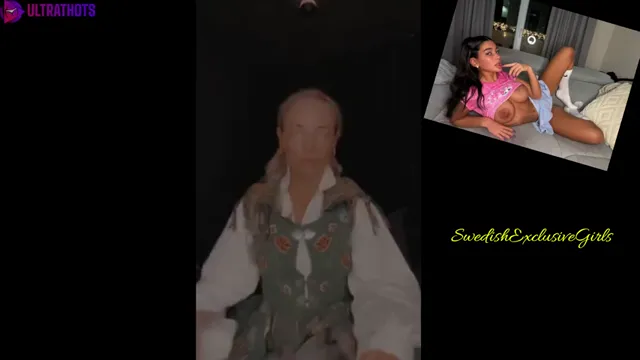 Norwegian Babe Johanne Nordeng Hot Striptease Dildo Blowjob & Tight Pussy Masturbate