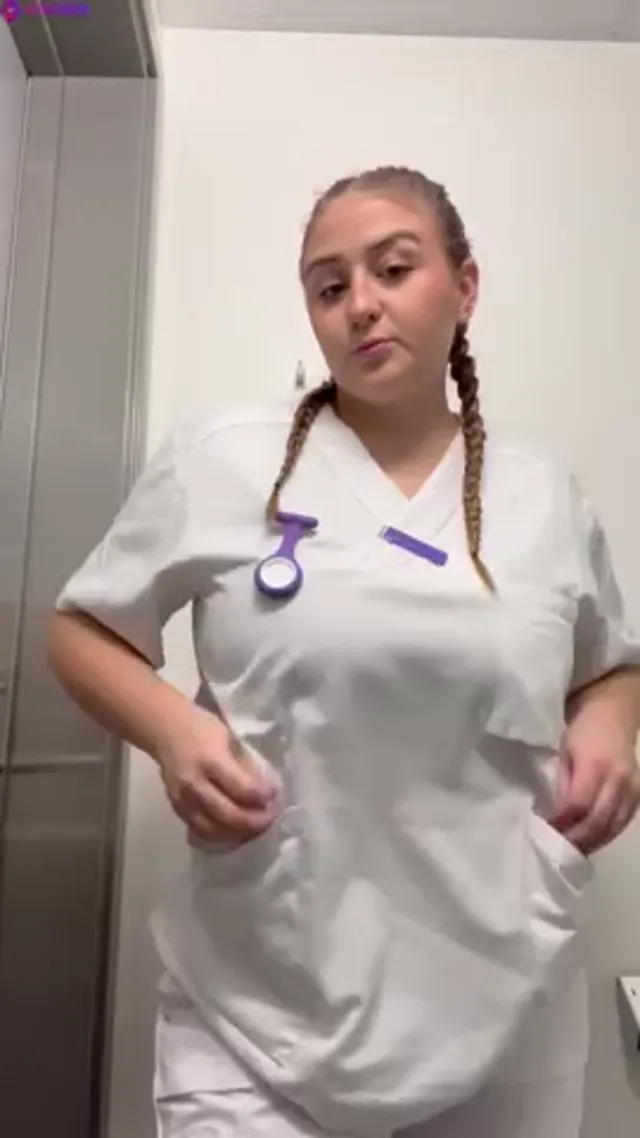 Swedish Mimmi Flashing Her Big Tits At Work