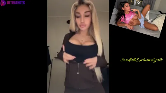 Norwegian Babe Henniwd Flashing Her Big Perfect Tits