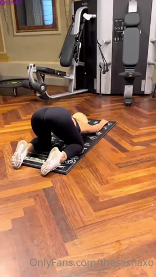 Blonde Slut Sharna Beckman Fucks Hard in Gym