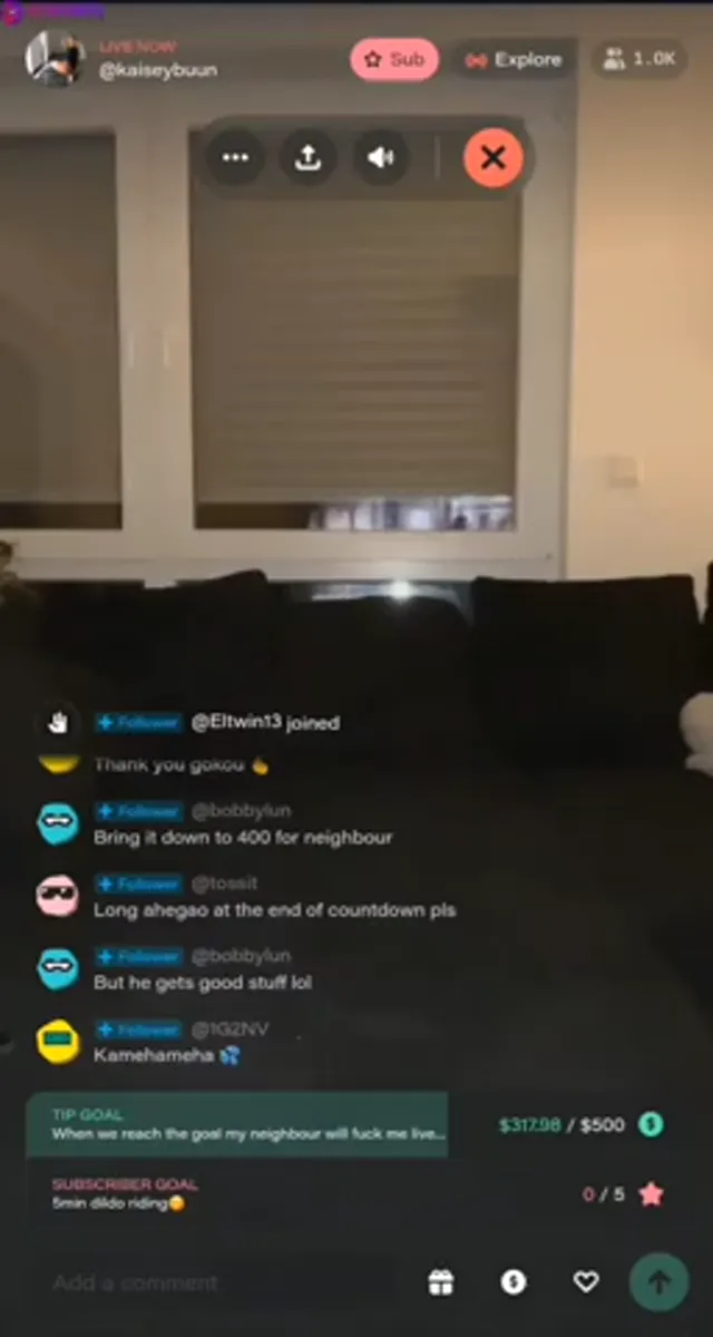 Kaiseybuun Giving JOI on Livestream