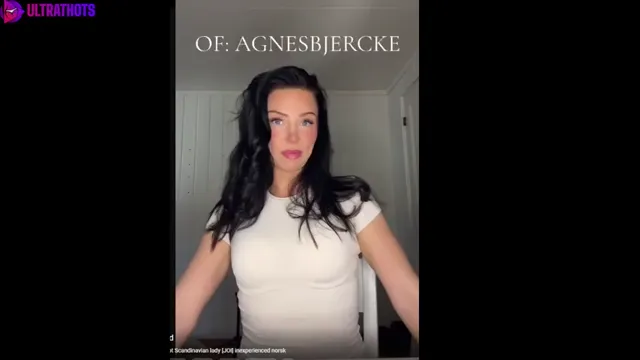 Norwegian Agnes Bjercke Giving JOI on Big White Dildo