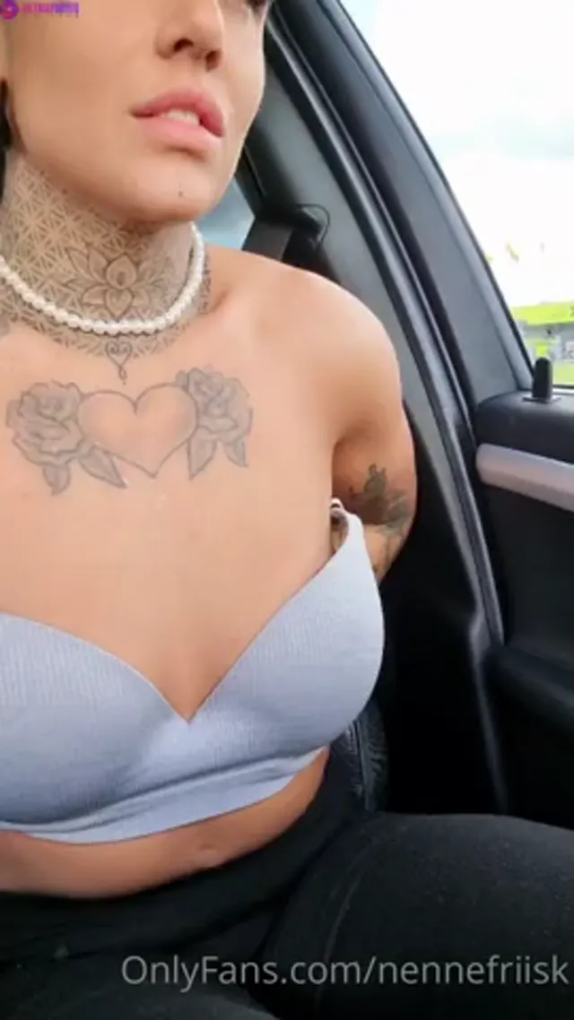 Swedish Nennefriisk masturbation in the car