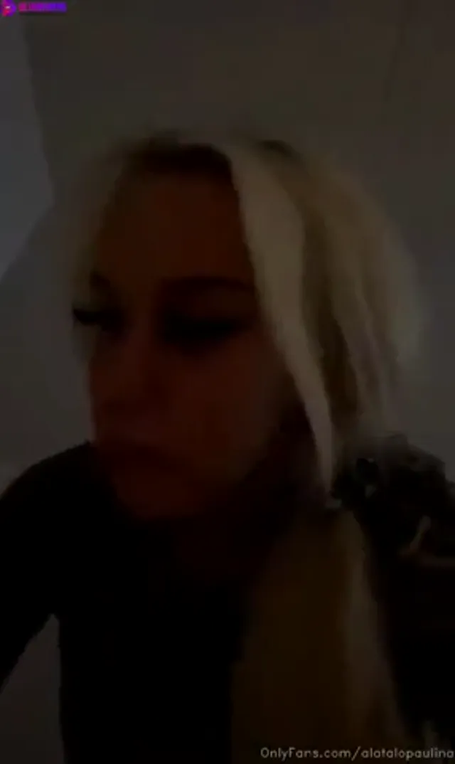 Swedish Tattooed Babe Paulia Alatalo Sexy Striptease In Bathroom