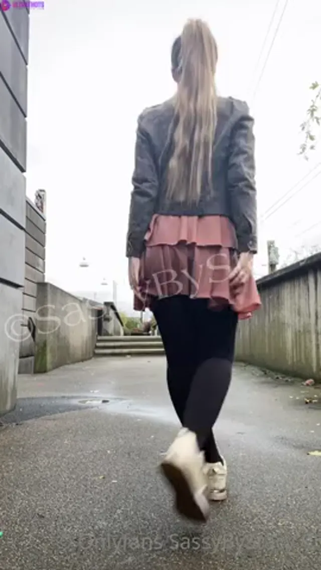 Danish Milf SassyStacy Shows Her Tight Pussy In Public