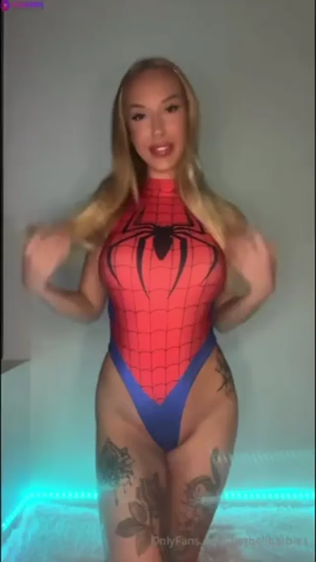 Danish Babe BarbellBarbie Spiderman Pussy Tease