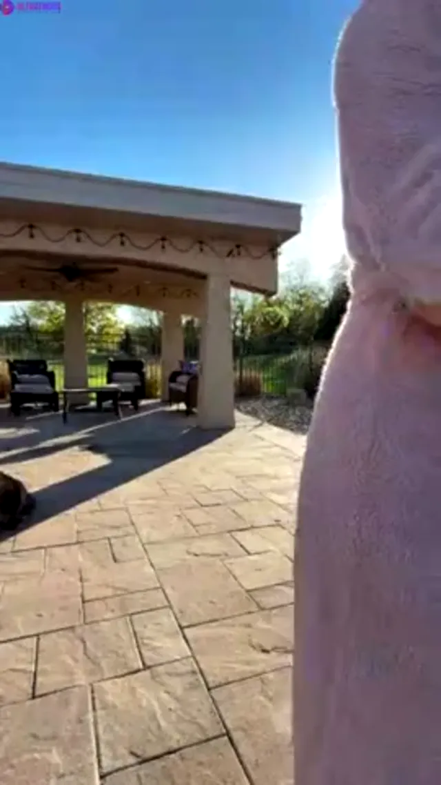 Christina Khalil – Outdoor Titty Play on Livestream