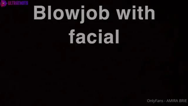 Amira Brie Blowjob with Facial Cumshot Tape