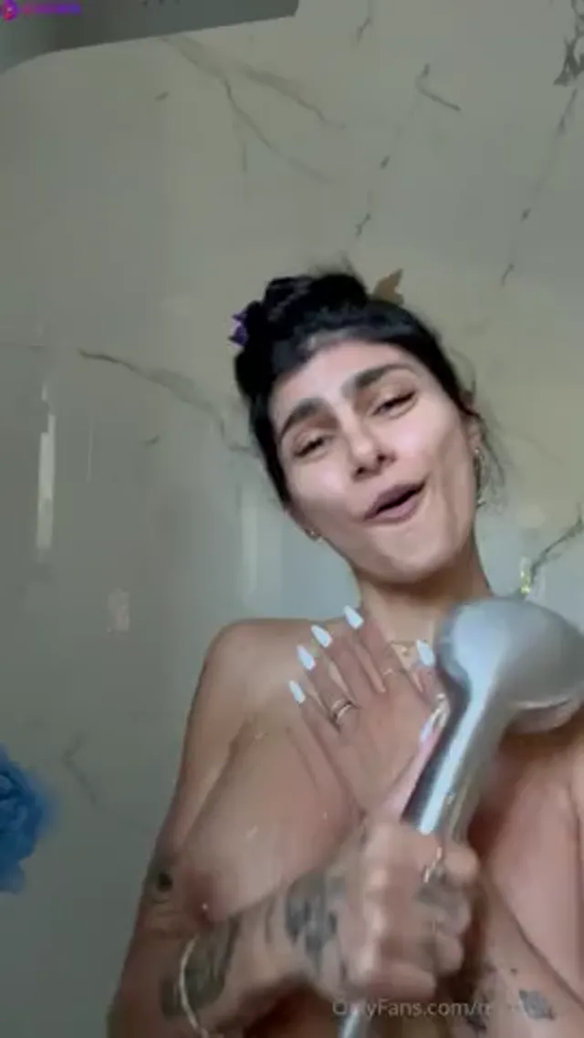 Mia Khalifa Teasing In Hot Sexy White Dress