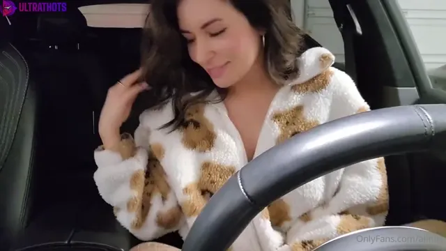 Naughty Alinity Gets Nude in Drivers Seat