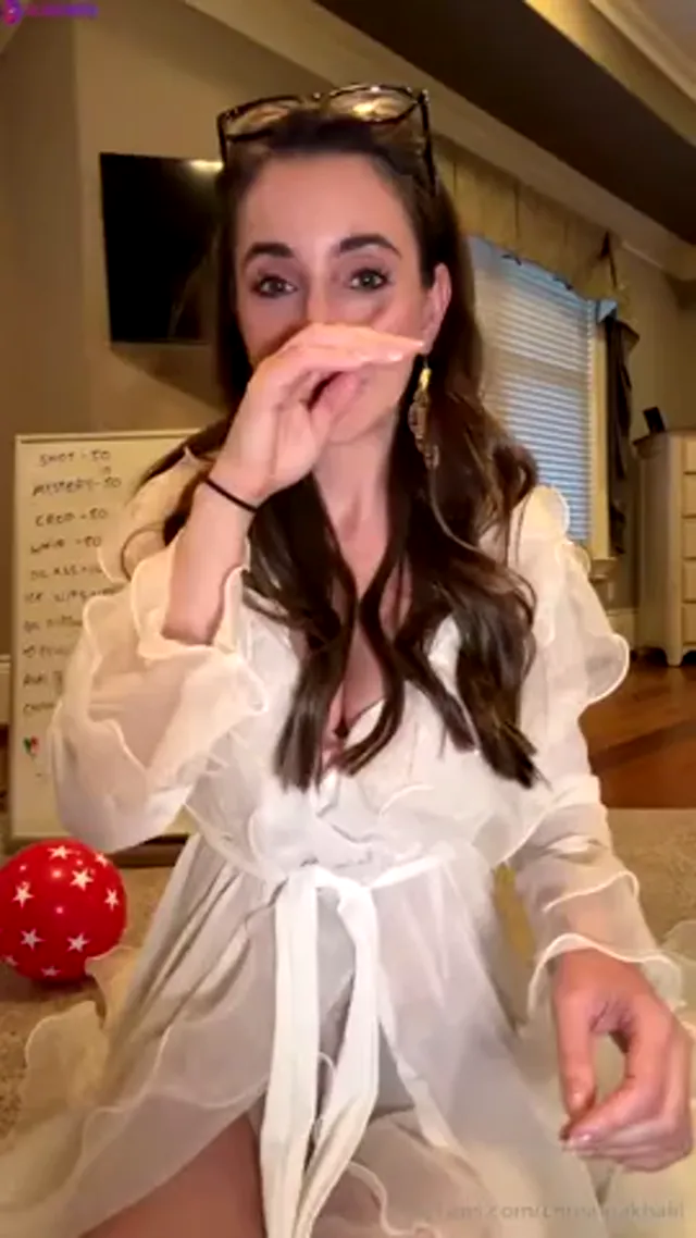 Christina Khalil Sucking Cock On Livestream