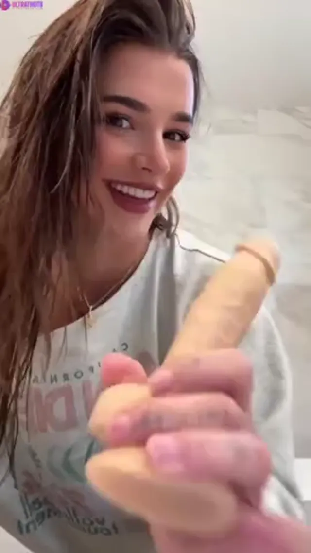 Ari Kytsya Drilling Her Ass With Big White Dildo