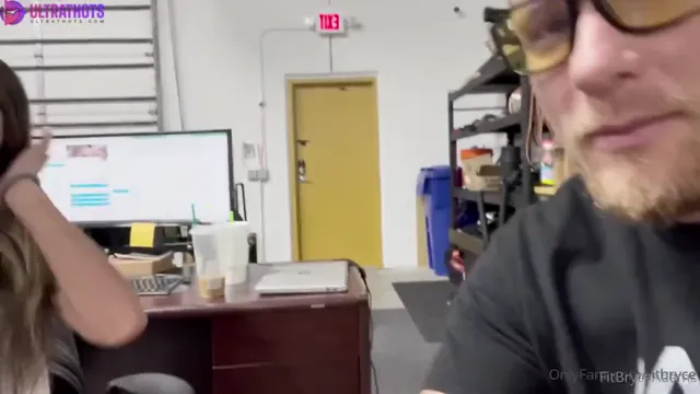 Bryce Adams Recording Sextape at work