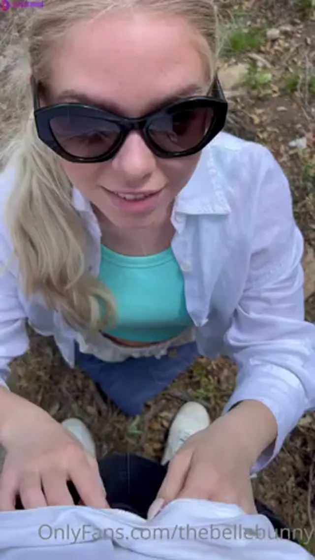 Norwegian Thebellebunny Blowjob And Fucking Outdoors