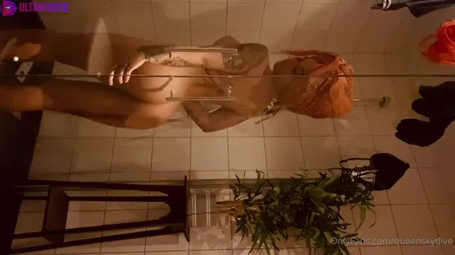 Norwegian Babe with Dreadlocks Nude in shower