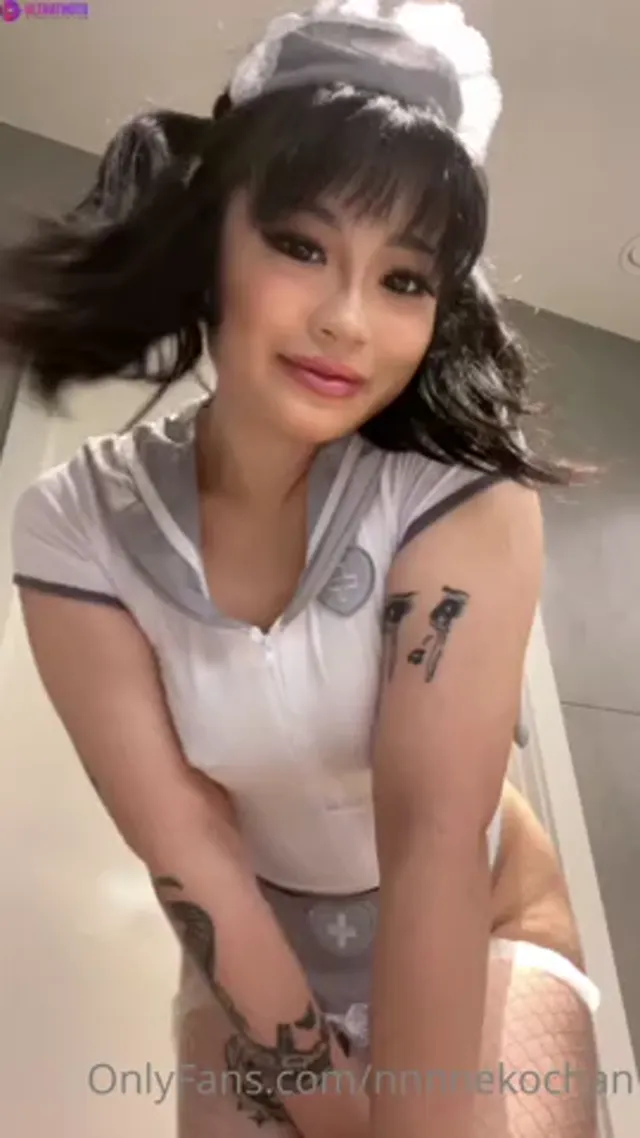 Nnnnekochan – Slutty Asian Nurse Sucking And Fucking Dildo