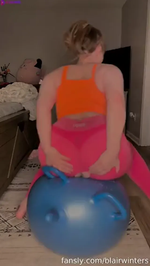 BlairWinters Rides Here Yoga Ball Then Gets Fucked