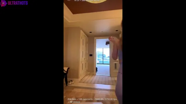 Lyna Perez – Livestreaming With See Through Clothing