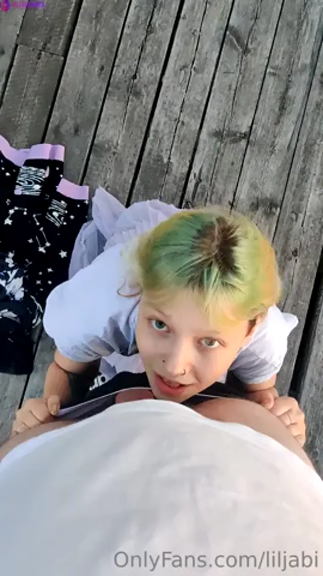 Finnish Lilja Blowjob And Handjob Outdoor