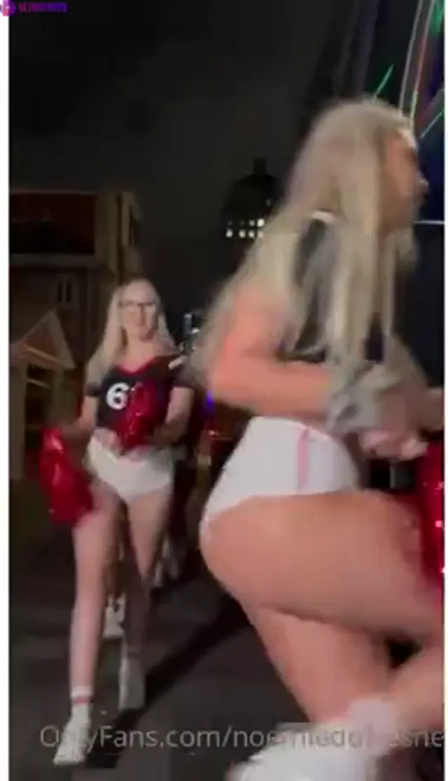 Noemie Dufresne With Lesbian Cheerleader Team