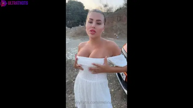 Norwegian Melina Outdoor Hard Fuck