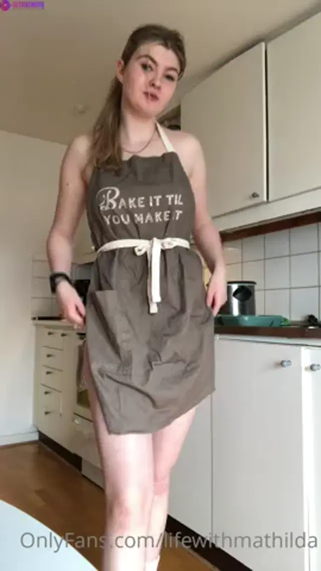 Swedish Lifewithmatilda Teasing her big ass in the kitchen